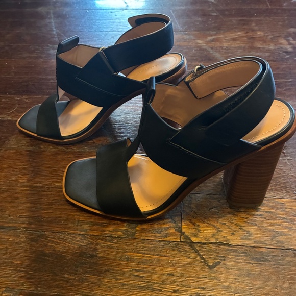 Siegerson Morrison wooden high heel sandals - 8.5 - Picture 3 of 8